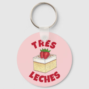Mexicaanse Pastel de Tres Leches Taart Baking Dess Sleutelhanger