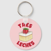 Mexicaanse Pastel de Tres Leches Taart Baking Dess Sleutelhanger (Achterkant)