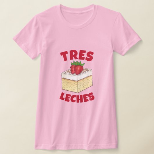 Mexicaanse Pastel de Tres Leches Taart Baking Dess T-shirt (Laagn)