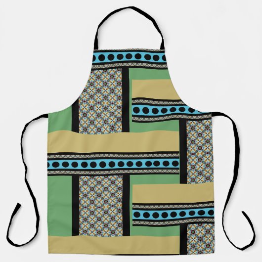 Mexicaanse patchwork stijl 1 schort (Voorkant)