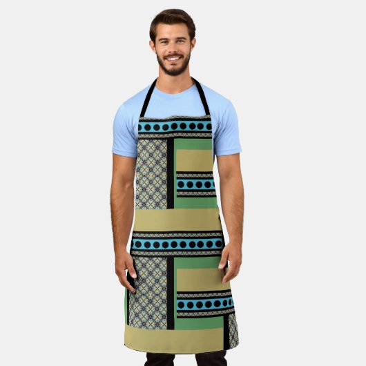 Mexicaanse patchwork stijl 1 schort (Gedragen)