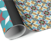 Mexicaanse patchwork stijl 3 cadeaupapier (Rol Hoek)