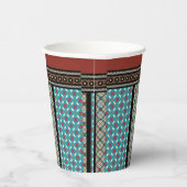 Mexicaanse patchwork stijl 3 papieren bekers (Rechts)