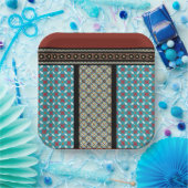 Mexicaanse patchwork stijl 3 papieren bordje (Feest)