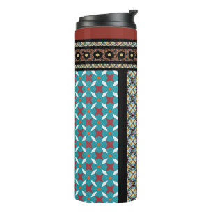 Mexicaanse patchwork stijl 3 thermosbeker