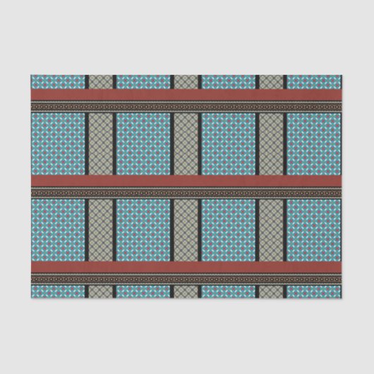 Mexicaanse patchwork stijl 3 tissuepapier (Voorkant)