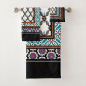Mexicaanse patchwork stijl bad handdoek (Insitu)