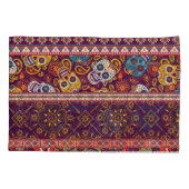 Mexicaanse patchwork: traditioneel  design. kussensloop (Achterkant)