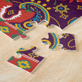 Mexicaanse patchwork: traditioneel  design. legpuzzel (Zijkant)