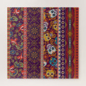 Mexicaanse patchwork: traditioneel  design. legpuzzel (Horizontaal)