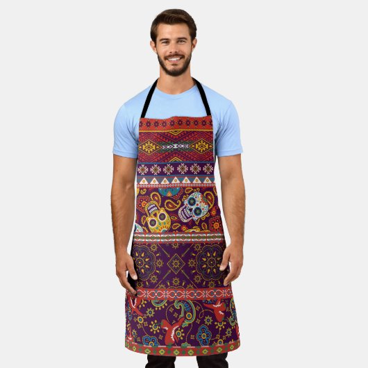 Mexicaanse patchwork: traditioneel design. schort (Gedragen)