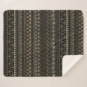 Mexicaanse patroondekens sherpa deken (Voorkant (horizontaal))