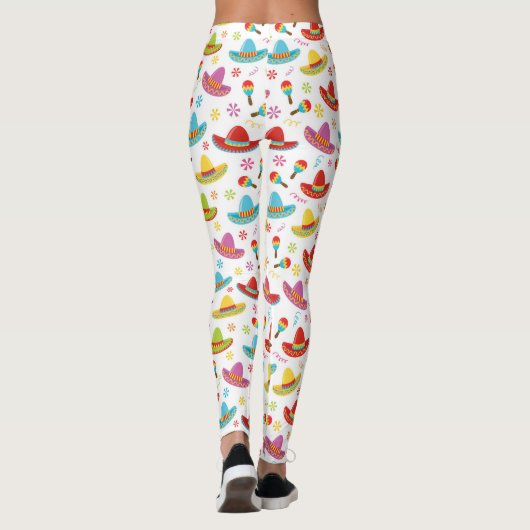 Mexicaanse patroonLeggings Leggings (Achterkant)