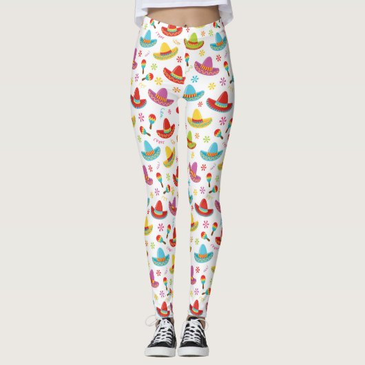 Mexicaanse patroonLeggings Leggings (Voorkant)