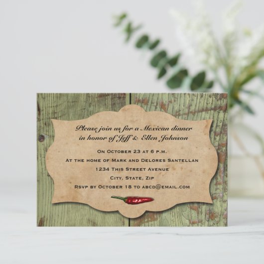 Mexicaanse Peppers Kaart (Staand voorkant)