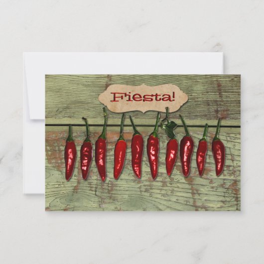 Mexicaanse Peppers Kaart (Achterkant)