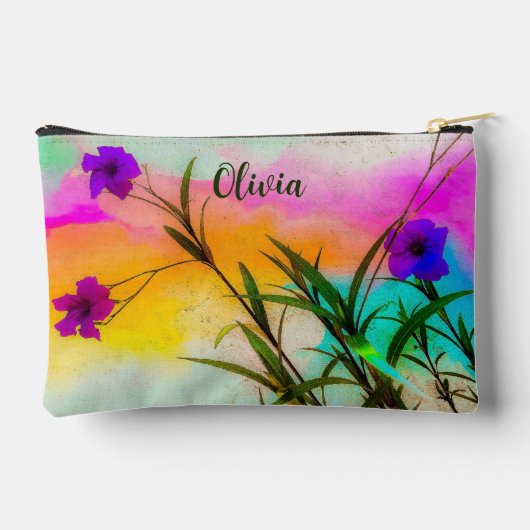 Mexicaanse petunia's liefde kleur print gesneden n etui (Achterkant)