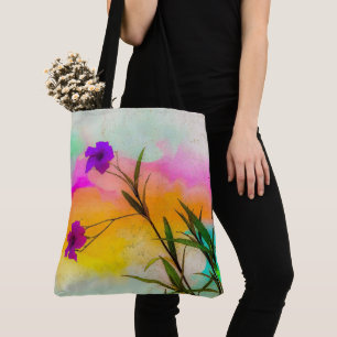Mexicaanse Petunias Love Color Tote Bag