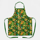 Mexicaanse pictogrammen patroon schort (Voorkant)