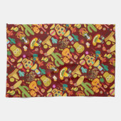 Mexicaanse pictogrammen patroon theedoek (Horizontaal)