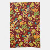 Mexicaanse pictogrammen patroon theedoek (Verticaal)