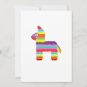 Mexicaanse Pinata Fiesta Happy Birthday Uitnodigin Kaart (Achterkant)