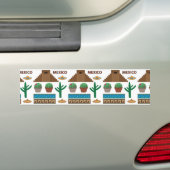 mexicaanse piramide bumpersticker (Op auto)