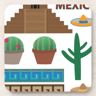 mexicaanse piramide drankjes onderzetter