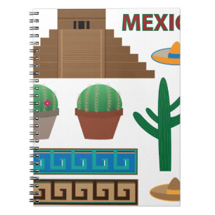 mexicaanse piramide notitieboek