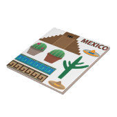 mexicaanse piramide tegeltje (Zijkant)
