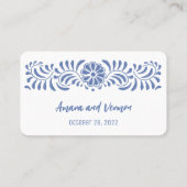 Mexicaanse plaatskaart met talavera-stijl plaatskaartje (Achterkant)