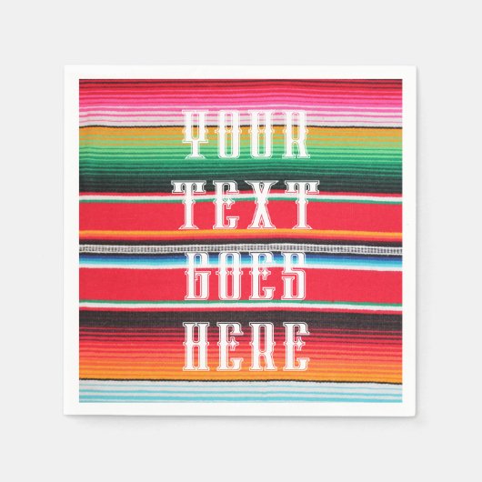 Mexicaanse poncho deken cinco de mayo, aangepaste  servet (Voorkant)