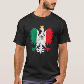 Mexicaanse Poolse Vlag Adelaar Mexico Polen Polska T-shirt (Voorkant)