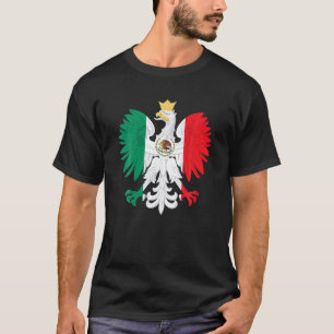 Mexicaanse Poolse Vlag Adelaar Mexico Polen Polska T-shirt