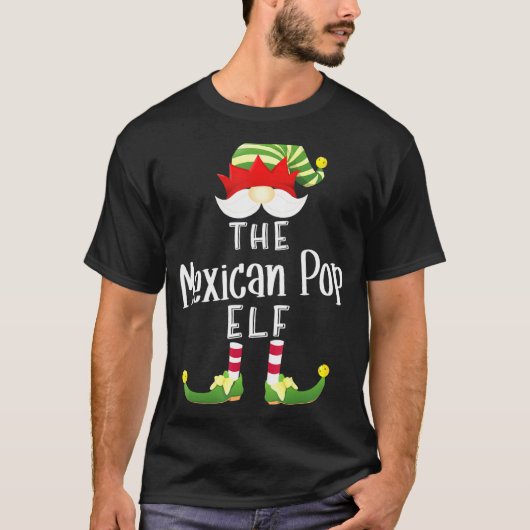 Mexicaanse Pop Elf Groep Kerst Pyjama Party 1 T-shirt (Voorkant)