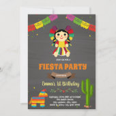Mexicaanse pop-jarig uitnodiging (Voorkant)