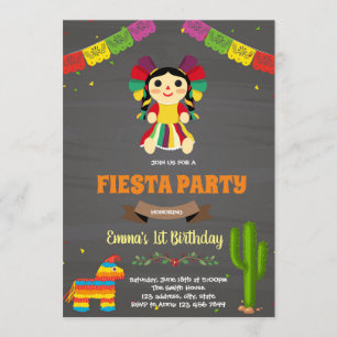 Mexicaanse pop-jarig uitnodiging