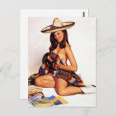 Mexicaanse pop omhoog briefkaart (Voorkant / Achterkant)