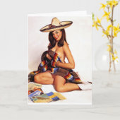 Mexicaanse pop omhoog kaart (Gele Bloem)