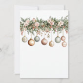 Mexicaanse Posada Navideña Elegante Ornamenten Kaart (Achterkant)