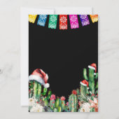 Mexicaanse Posada Navidena Fiesta Cactus Kerstmis Kaart (Achterkant)