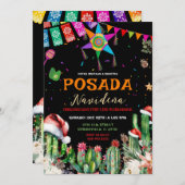 Mexicaanse Posada Navidena Fiesta Cactus Kerstmis Kaart (Voorkant / Achterkant)