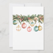 Mexicaanse Posada Navideña Kleurrijke Ornamenten Kaart (Achterkant)