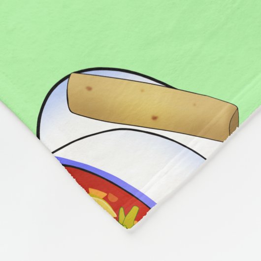 Mexicaanse Pozole Rojo De Pollo Fleece Deken (Hoek)