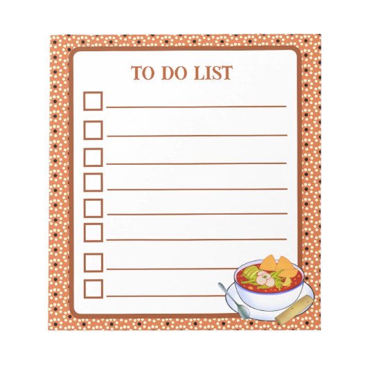 Mexicaanse Pozole Rojo De Pollo Notitieblok (Voorkant)