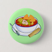 Mexicaanse Pozole Rojo De Pollo Ronde Button 5,7 Cm (Voorkant)