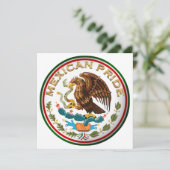 Mexicaanse Pride (Eagle van Mexicaanse vlag) Kaart (Staand voorkant)