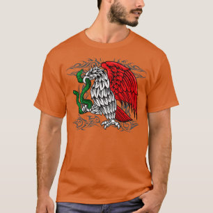 Mexicaanse Pride Mexicaanse Wapens Mexico Vlag Tri T-shirt