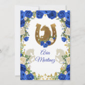 Mexicaanse prinses Crown Navy Charra 15 Uitnodigin Kaart (Achterkant)