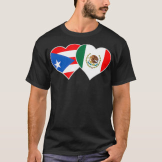 Mexicaanse Puerto Ricaanse vlag Mexico Puerto T-shirt
